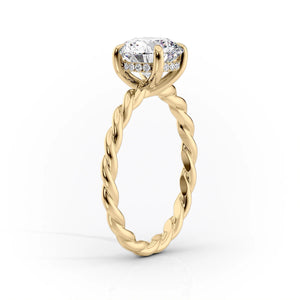 The Alice Set With A 2.5 Carat Emerald Lab Diamond