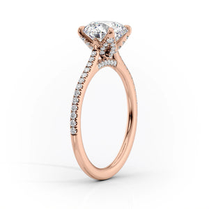 The Pave Madison Set With A 3.5 Carat Princess Moissanite