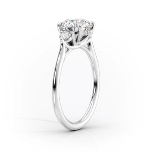 The Lia Set With A 2.5 Carat Pear Lab Diamond