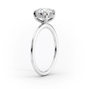 The Kamellie Set With A 2.5 Carat Radiant Lab Diamond