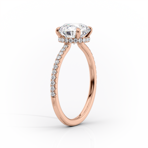 The Pave Aline Set With A 3 Carat Marquise Lab Diamond