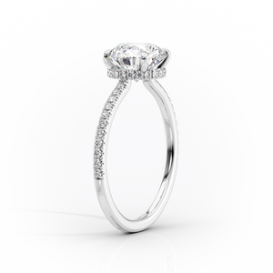 The Pave Aline Set With A 2 Carat Marquise Lab Diamond