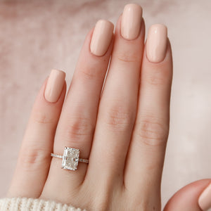 The Pave Aline Set With A 2 Carat Radiant Lab Diamond