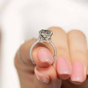 The Rachel Set With A 2 Carat Pear Lab Diamond