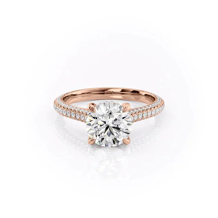 The Rachel Set With A 2 Carat Round Lab Diamond