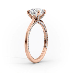 The Claire Set With A 2.5 Carat Princess Moissanite
