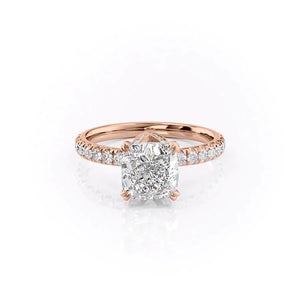 The Sofia Set With A Cushion Moissanite