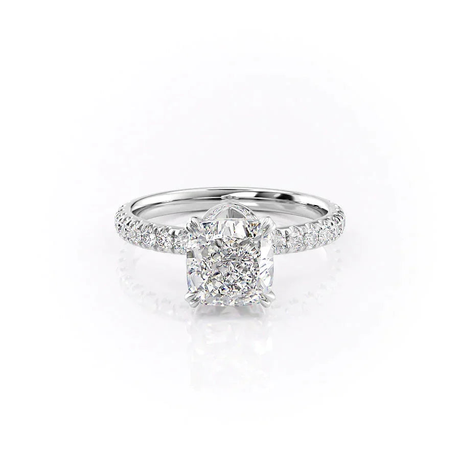 The Sofia Set With A Cushion Moissanite