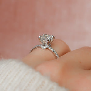 The Sofia Set With A 1.5 Carat Cushion Lab Diamond