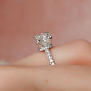 The Sofia Set With A 1.5 Carat Cushion Lab Diamond
