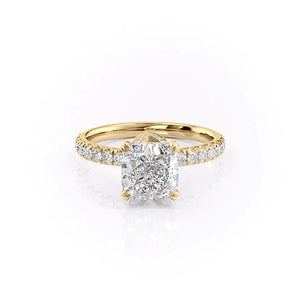 The Sofia Set With A Cushion Moissanite