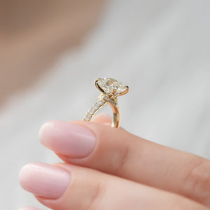 The Sofia Set With A 1.5 Carat Cushion Lab Diamond