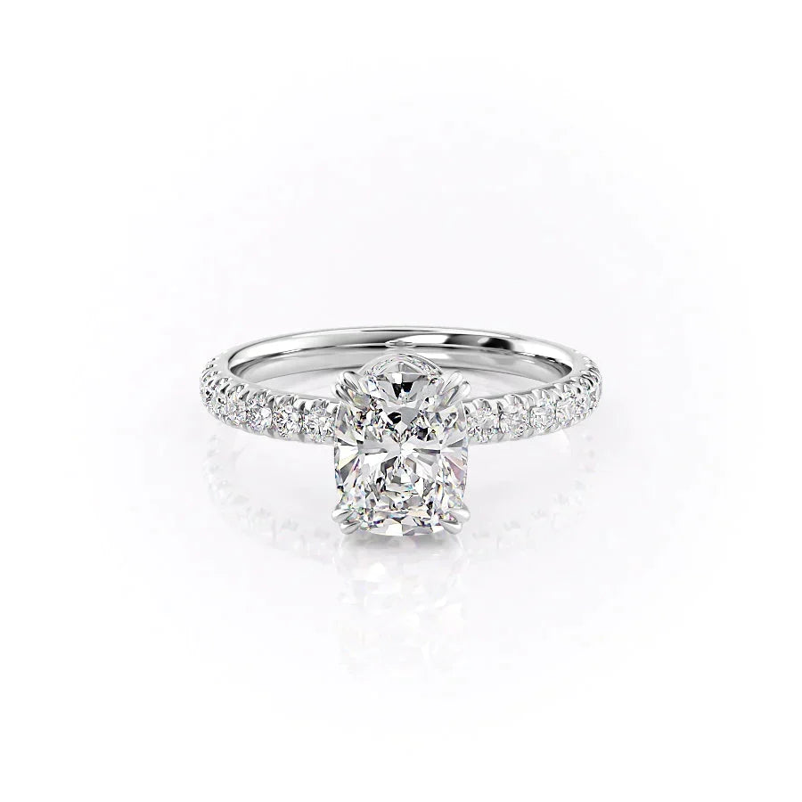 The Sofia Set With A Elongated Cushion Moissanite