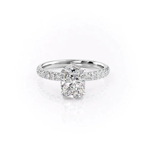 The Sofia Set With A Elongated Cushion Moissanite