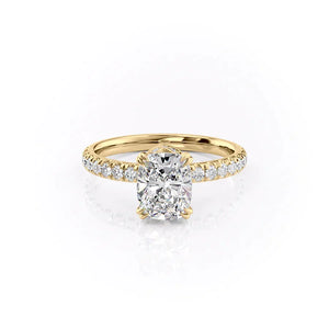 The Sofia Set With A Elongated Cushion Moissanite