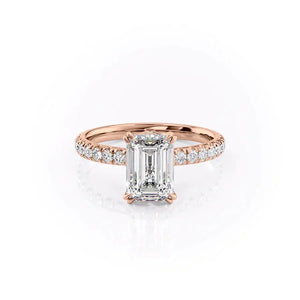 The Sofia Set With A 3 Carat Emerald Lab Diamond