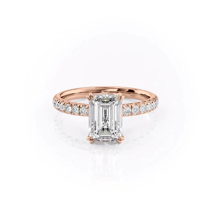 The Sofia Set With A 1 Carat Emerald Lab Diamond