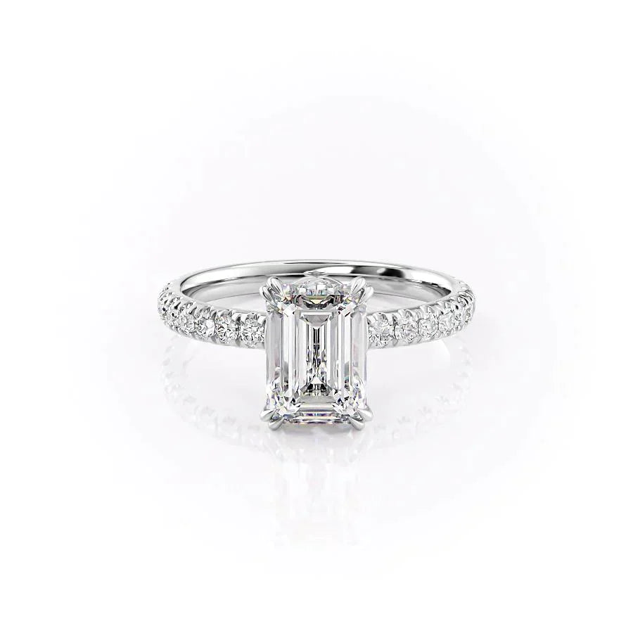 The Sofia Set With A 1 Carat Emerald Lab Diamond