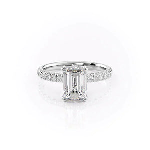The Sofia Set With A 2.5 Carat Emerald Lab Diamond