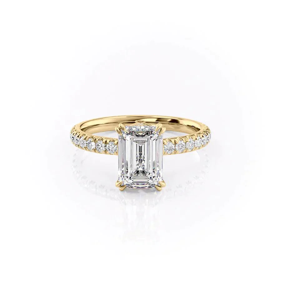 The Sofia Set With A 1 Carat Emerald Lab Diamond