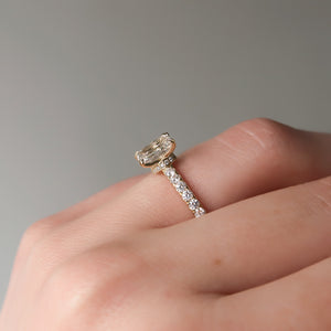 The Sofia Set With A 3 Carat Emerald Lab Diamond