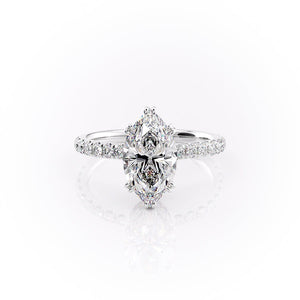 The Sofia Set With A 2 Carat Marquise Lab Diamond
