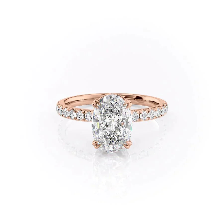 The Sofia Set With A 2.5 Carat Oval Lab Diamond