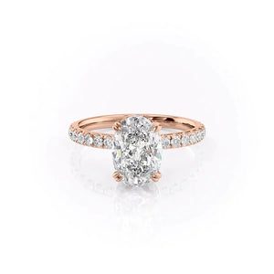 The Sofia Set With A 2.5 Carat Oval Lab Diamond