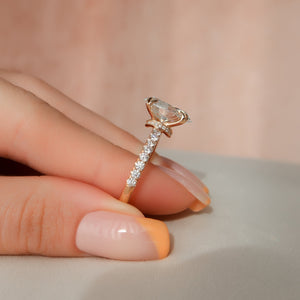 The Sofia Set With A 1.5 Carat Oval Lab Diamond