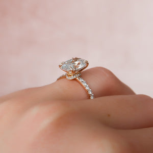 The Sofia Set With A 1.5 Carat Oval Lab Diamond