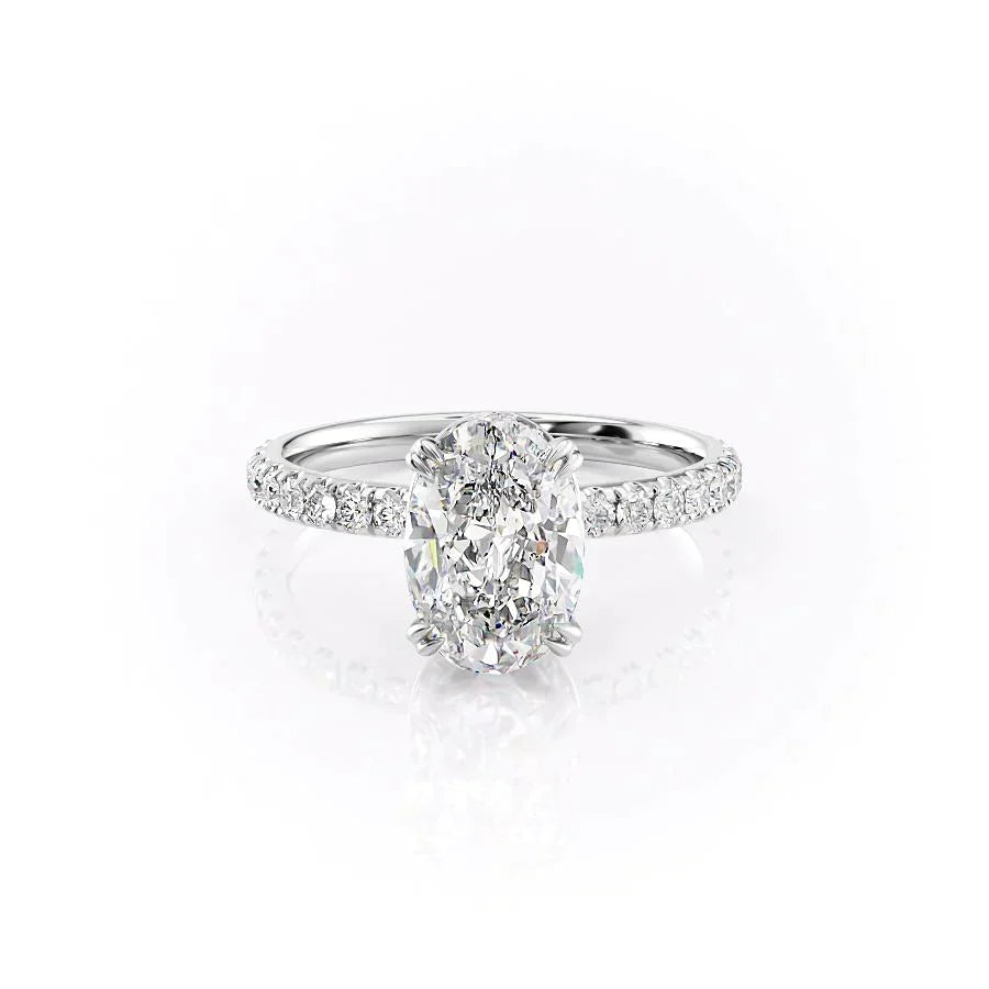 The Sofia Set With A Oval Moissanite