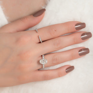 The Sofia Set With A 1.5 Carat Oval Lab Diamond