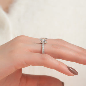 The Sofia Set With A 1.5 Carat Oval Lab Diamond