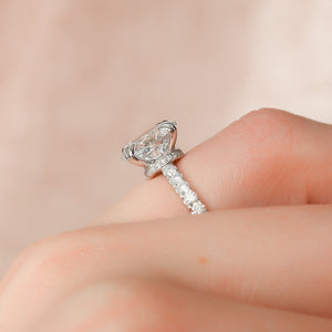 The Sofia Set With A 1.5 Carat Oval Lab Diamond