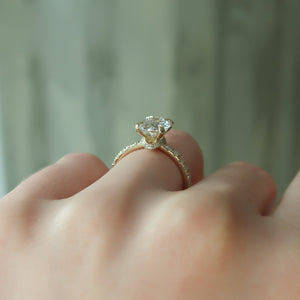 The Sofia Set With A 1.5 Carat Oval Lab Diamond