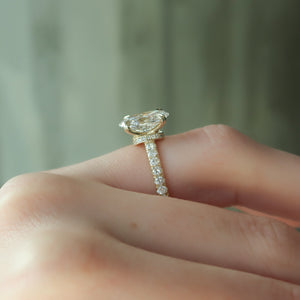 The Sofia Set With A 1.5 Carat Oval Lab Diamond