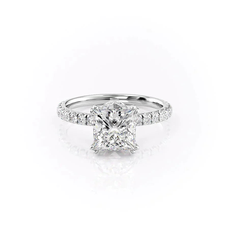 The Sofia Set With A 1.5 Carat Princess Lab Diamond