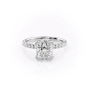 The Sofia Set With A 1 Carat Princess Lab Diamond