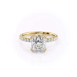 The Sofia Set With A 2.5 Carat Princess Lab Diamond