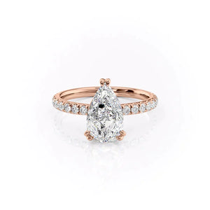 The Sofia Set With A 1 Carat Pear Lab Diamond