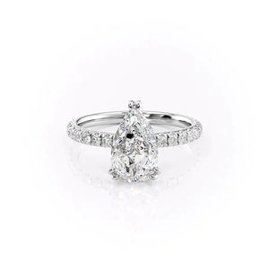 The Sofia Set With A 3 Carat Pear Lab Diamond
