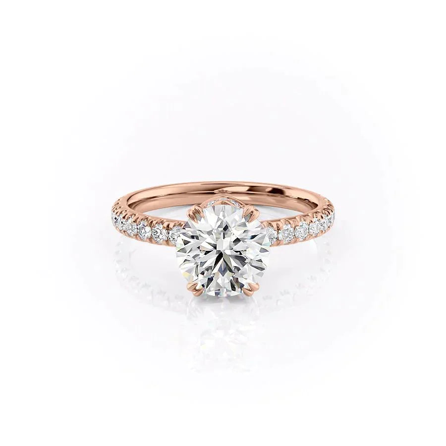 The Sofia Set With A 3 Carat Round Lab Diamond