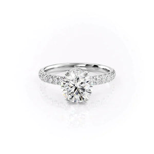 The Sofia Set With A 2.5 Carat Round Lab Diamond