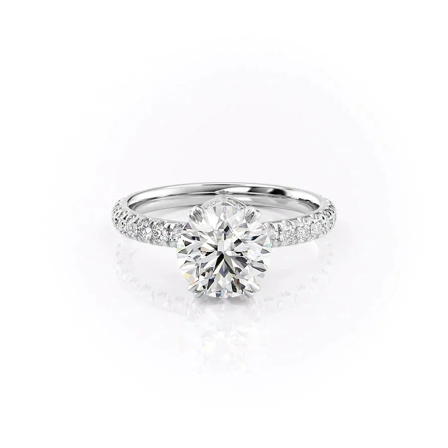The Sofia Set With A 3 Carat Round Lab Diamond