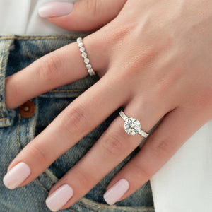 The Sofia Set With A 1.5 Carat Round Lab Diamond