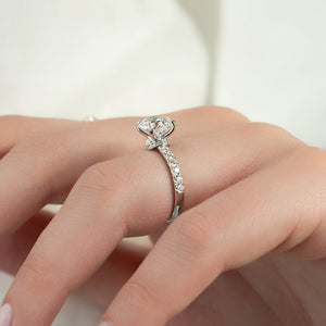 The Sofia Set With A 1.5 Carat Round Lab Diamond
