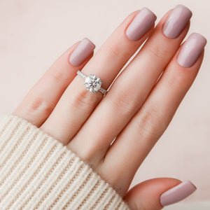 The Sofia Set With A 1.5 Carat Round Lab Diamond