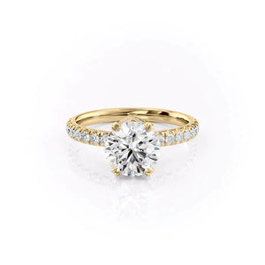 The Sofia Set With A 2.5 Carat Round Lab Diamond