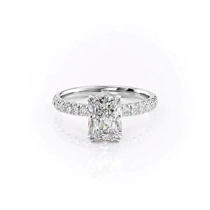 The Sofia Set With A 2.5 Carat Radiant Lab Diamond
