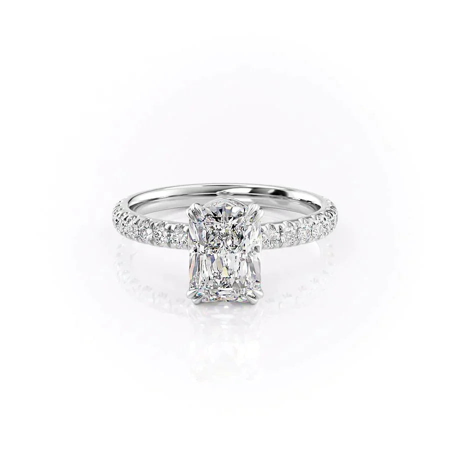 The Sofia Set With A 2.5 Carat Radiant Lab Diamond